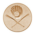 Emblém baseballu, pr. 25 mm, zlato