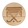 Emblém hokej pozemní, pr. 25 mm, zlato