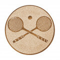 Emblém squash, pr. 25 mm, zlato