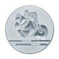 Emblém kůň - skok přes překážku, pr. 25 mm, zlato
