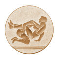 Emblém zápas, pr. 25 mm, zlato