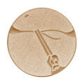 Emblém střelby na asfaltové holuby, pr. 25 mm, zlato