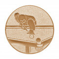 Emblém kulečník, pr. 25 mm, zlato