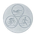 Emblém triathlon, pr. 25 mm, zlato