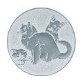 Emblém kočka, pr. 25 mm, zlato