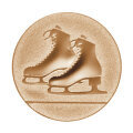 Emblém brusle, pr. 25 mm, zlato