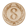 Emblém čísice 8, pr. 50 mm, zlato