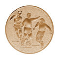 Emblém fotbal hráči, pr. 50 mm, zlato