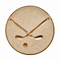 Emblém hokejbal, pr. 50 mm, zlato