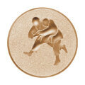 Emblém judo, pr. 50 mm, zlato