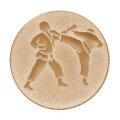 Emblém karate, pr. 50 mm, zlato