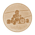 Emblém motokár, pr. 50 mm, zlato