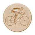 Emblém cyklistika, pr. 50 mm, zlato