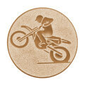 Emblém motocros, pr. 50 mm, zlato