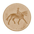 Emblém kůň, pr. 50 mm, zlato
