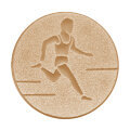Emblém atletika, pr. 50 mm, zlato