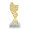 Trofej se symbolem hokeje, výška 15 cm, zlatá