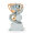 Trofej se symbolem hokeje, výška 12 cm, stříbrná/zlatá