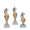 Trofej s fotbalistou, výška 17 cm, zlatá/stříbrná