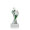 Trofej pro rozhodčího, výška 14 cm, zlatá/stříbrná/zelená