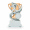 Trofej se symbolem atletiky, výška 12 cm, stříbrná/zlatá
