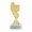 Trofej se symbolem hokeje, výška 15 cm, zlatá