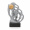 Trofej luxusní se symbolem basketbalu, výška 17,5 cm, stříbrná/zlatá