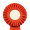 Kokarda jednořadá standard, pr. 11 cm, červená