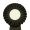 Kokarda jednořadá standard, pr. 11 cm, černá