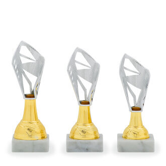 Pohár EKONOM, výška 15 cm, zlatý/stříbrný