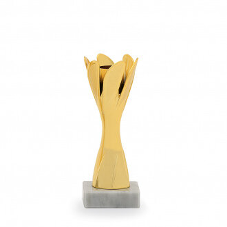 Účastnická cena, výška 17 cm, zlatá