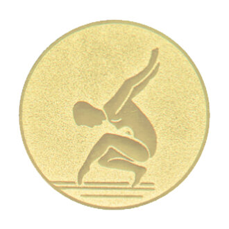 Emblém gymnastika, pr. 25 mm, zlato