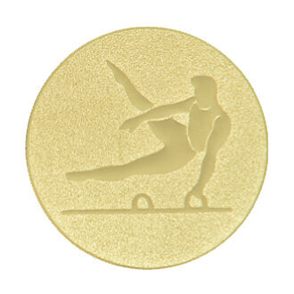 Emblém gymnastika, pr. 25 mm, zlato