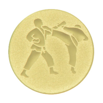 Emblém karate, pr. 25 mm, zlato