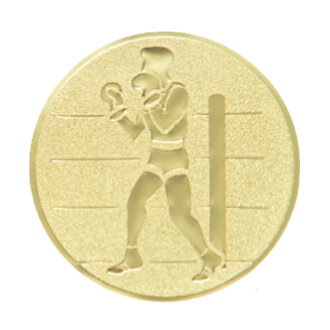 Emblém box, pr. 50 mm, zlato
