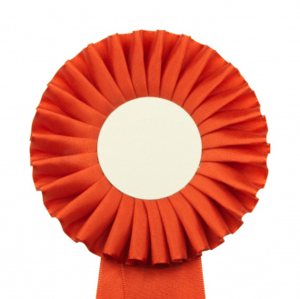 Kokarda jednořadá STANDARD, průměr 11 cm, červená