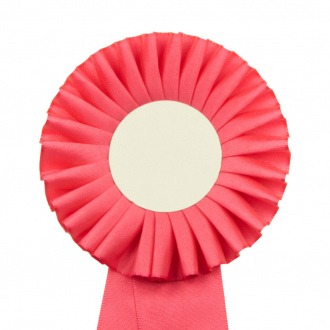 Kokarda jednořadá STANDARD, průměr 11 cm, růžová