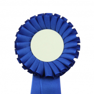Kokarda jednořadá STANDARD, průměr 8 cm, modrá