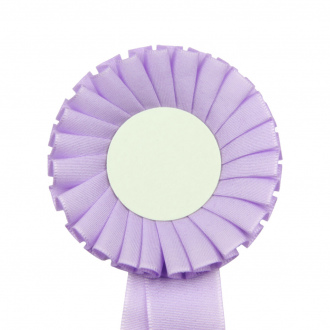 Kokarda jednořadá STANDARD, průměr 8 cm, sv.fialová