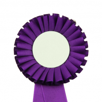 Kokarda jednořadá STANDARD, průměr 8 cm, fialová
