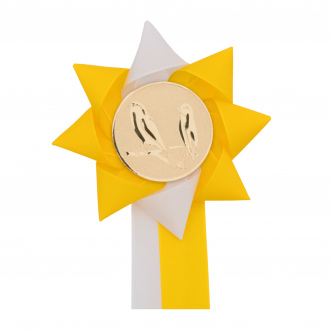 Kokarda jednořadá VĚTRNÍK dvoubarevný, průměr 11 cm