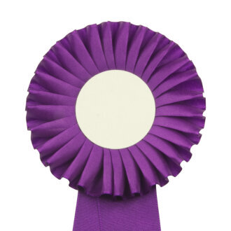 Kokarda jednořadá standard, pr. 11 cm, fialová