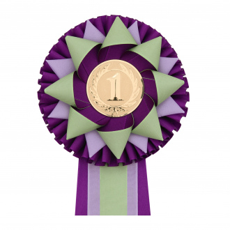 Kokarda třířadá KVĚTINA, průměr 13 cm