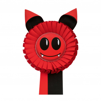 Kokarda jednořadá ČERTÍK, průměr 11 cm