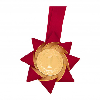 Kokardová MEDAILE zakázková, průměr 11 cm
