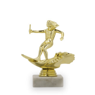 Figurka vodní lyže - žena, 13 cm, včetně podstavce