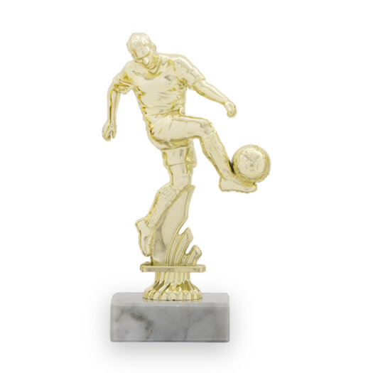 Figurka fotbalista, výška 12 cm, zlatá