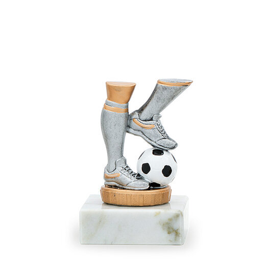Trofej s fotbalovou tématikou, výška 9,5 cm, vícebarevná