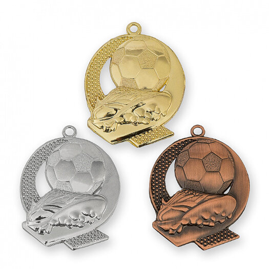 Fotbalová medaile, 40x60 mm, zlatá