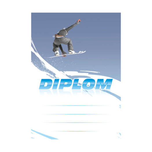 Snowboardový diplom A5